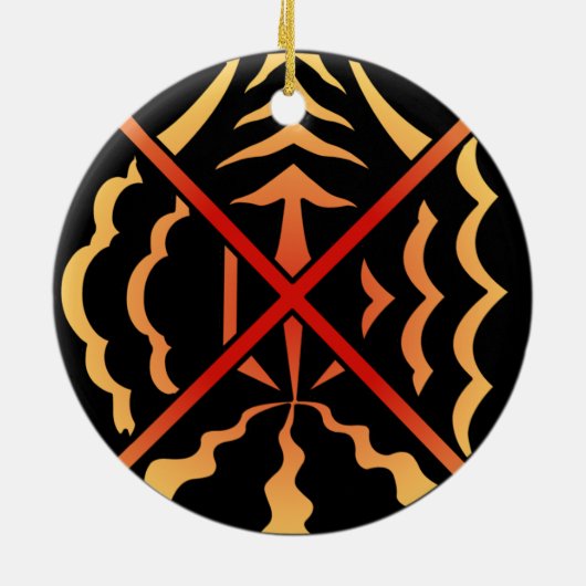 Native Art Ornament First Nations Keepsakes (Achterkant)