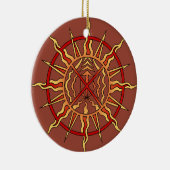 Native Art Ornament Spiritueel Symbool Keepsakes (Rechts)
