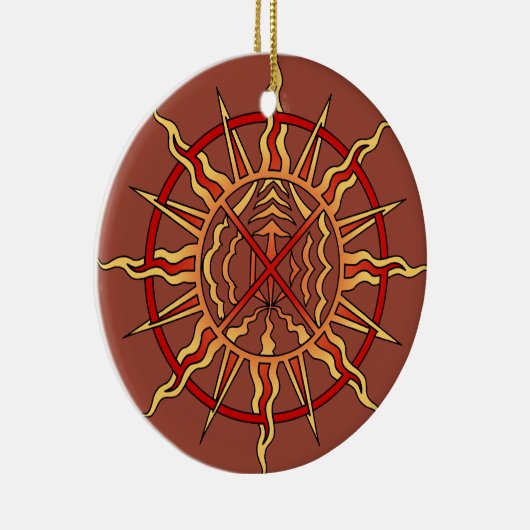 Native Art Ornament Spiritueel Symbool Keepsakes (Rechts)