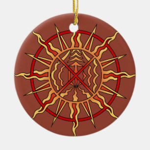 Native Art Ornament Spiritueel Symbool Keepsakes