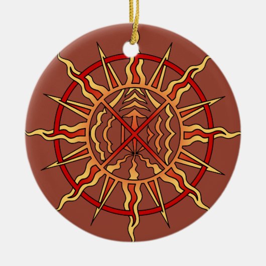 Native Art Ornament Spiritueel Symbool Keepsakes (Voorkant)