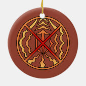 Native Art Ornament Spiritueel Symbool Keepsakes (Achterkant)