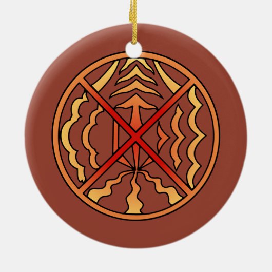 Native Art Ornament Spiritueel Symbool Keepsakes (Achterkant)