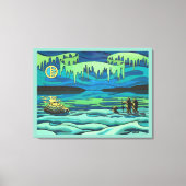 Native Art Painting Print Inuit Liefde Canvas Prin (Voorkant)