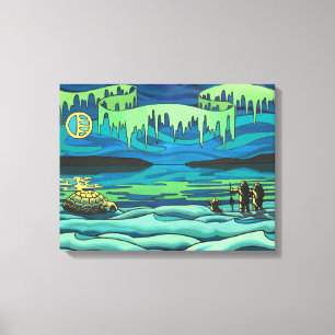 Native Art Painting Print Inuit Liefde Canvas Prin