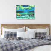 Native Art Painting Print Inuit Liefde Canvas Prin (Insitu (Slaapkamer))
