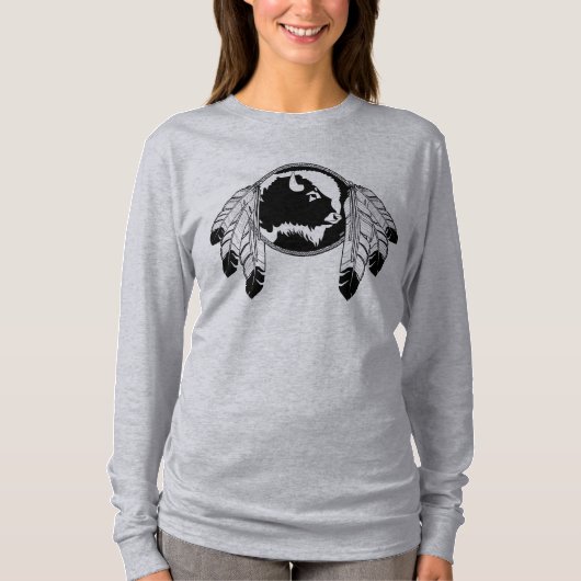 Native Art Shirten Metis Spirit Animal Shirt Lady' (Voorkant)