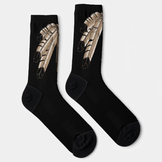 Native Art Socks Eagle Fathers Socks Customized Sokken (Rechts)