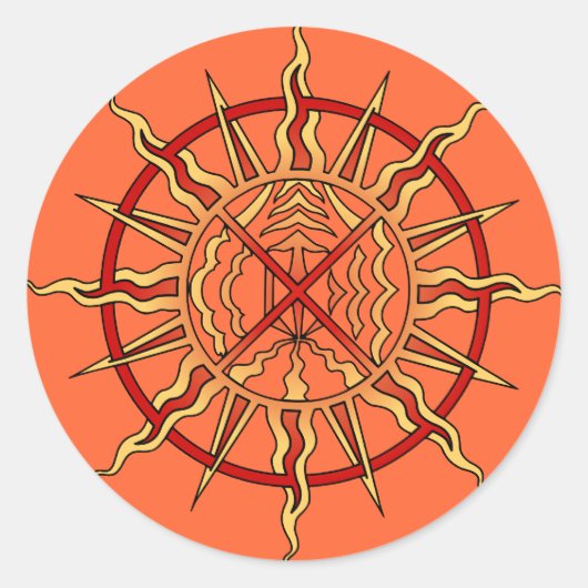 Native Art Stickers First Nations Life Gifts (Voorkant)