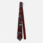 Native Art Stropdassen First Nations Totem Necktie (Voorkant)
