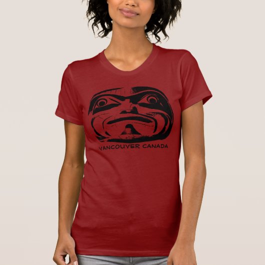 Native Art T-Shirt Vancouver Biologische Aangepast (Voorkant)