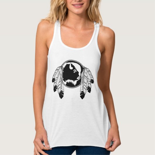 Native Art Tanktop Women's Spirit Wildlife Shirten (Voorkant)