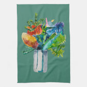 Native Australian Flowers waterverf Theedoek (Verticaal)