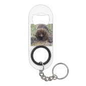 Native Australian Wild Echidna Foto Mini Flessenopener (Achterkant)