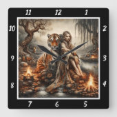 Native Awakening: het licht van het bruisende bos  Vierkante Klok (Voorkant)