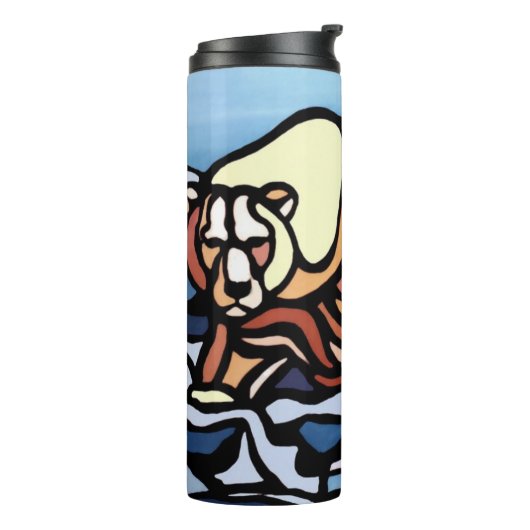Native Beer Art Tumbler Mokken Polar Beer Drinkwar Thermosbeker (Gedraaid links)