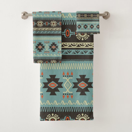 Native Blanket Pattern Bad Handdoek (Insitu)
