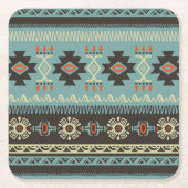 Native Blanket Pattern Kartonnen Onderzetters (Voorkant)