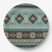 Native Blanket Pattern Papieren Bordje (Voorkant)