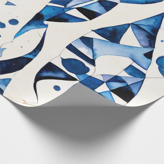 Native Blue Harmony Cadeaupapier (Hoek)