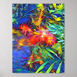 Native Bottle Brush Poster