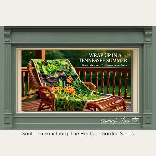 Native Butterfly Weed & Hummingbird Throw Fleece Deken