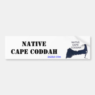 Native Cape Coddah Bumpah Stickah Bumpersticker