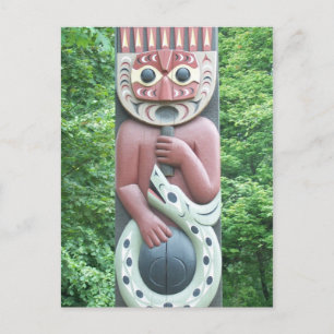 Native Carving Briefkaart