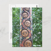 Native Carving Briefkaart (Voorkant / Achterkant)