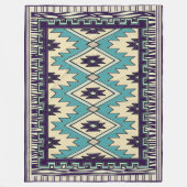 Native Chieftain Pattern Fleece Blanket (Voorkant)