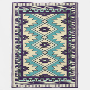 Native Chieftain Pattern Fleece Blanket