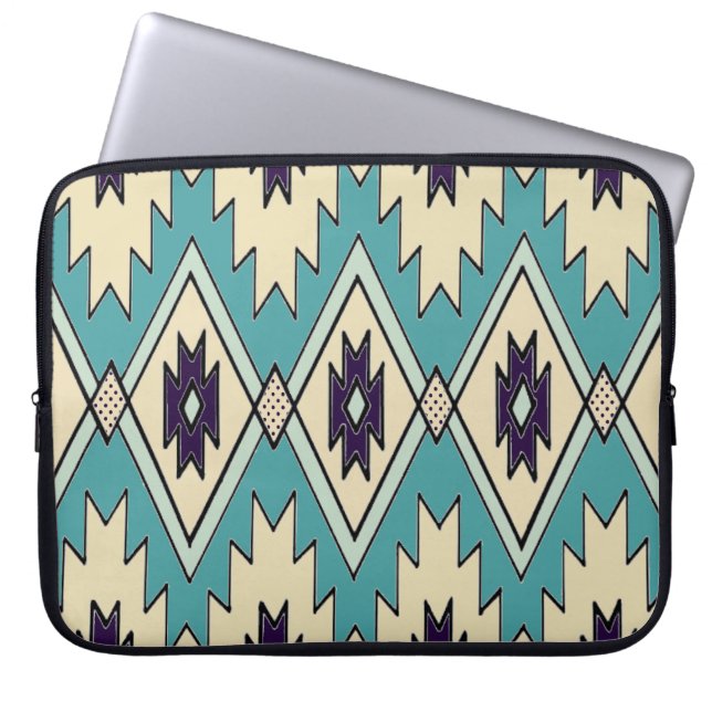 Native Chieftain Pattern-laptophoes Laptop Sleeve (Voorkant)