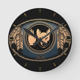 Native Clock Custom First Nation Flag Wall Clock Ronde Klok