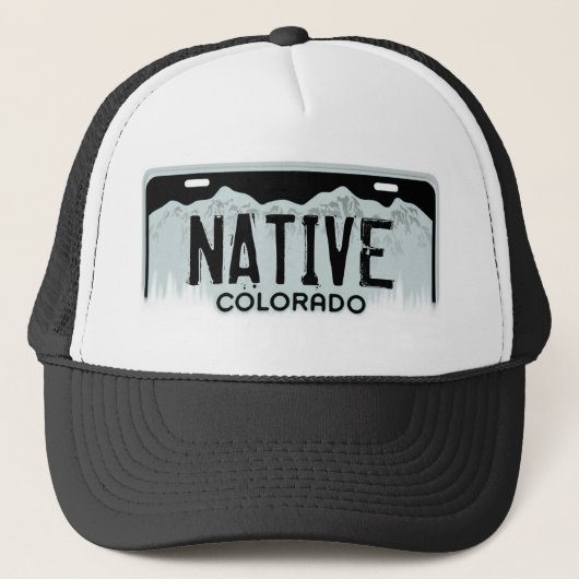Native Colorado Black licence bord souvenir pet (Voorkant)
