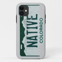 Native Colorado kentekenplaat iphone 5 hoes