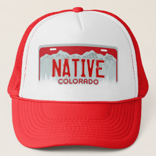 Native Colorado red licence bord souvenir pet