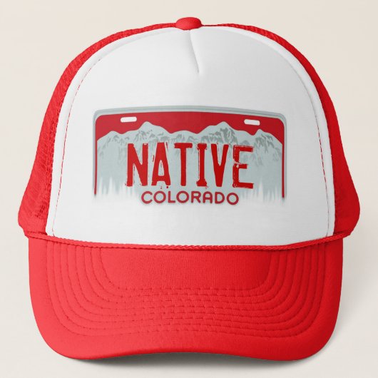 Native Colorado red licence bord souvenir pet (Voorkant)