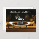 Native Dancer Horse Statue Saratoga Briefkaart (Voorkant / Achterkant)