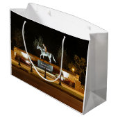 Native Dancer Horse Statue Saratoga Gift Bag Groot Cadeauzakje (Achterkant Gekanteld)