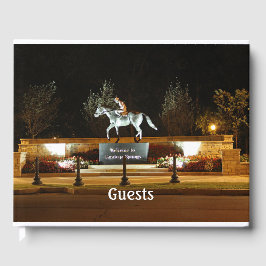 Native Dancer Horse Statue Saratoga Guest Book Gastenboek