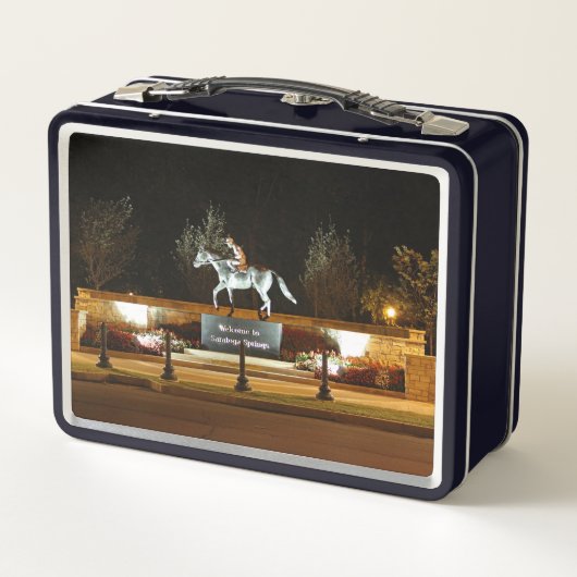 Native Dancer Horse Statue Saratoga Lunchbox (Achterkant)