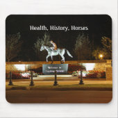 Native Dancer Horse Statue Saratoga Mousepad Muismat (Voorkant)