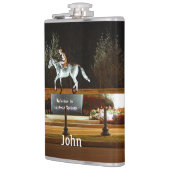Native Dancer Horse Statue Saratoga Vinyl Flask Heupfles (Links)