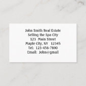 Native Dancer Horse Statue Saratoga Visitekaartje (Achterkant)