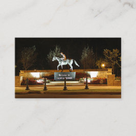 Native Dancer Horse Statue Saratoga Visitekaartje