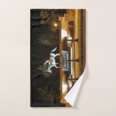 Native Dancer Paard Standbeeld Saratoga Handdoek (Handdoek)