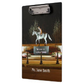 Native Dancer Paard Standbeeld Saratoga Klembord (Links)