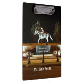 Native Dancer Paard Standbeeld Saratoga Klembord (Rechts)