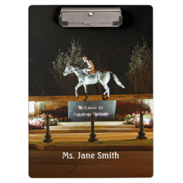 Native Dancer Paard Standbeeld Saratoga Klembord