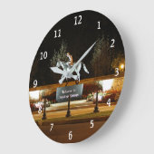 Native Dancer Statue Saratoga Wandklok Nummer (Hoek)